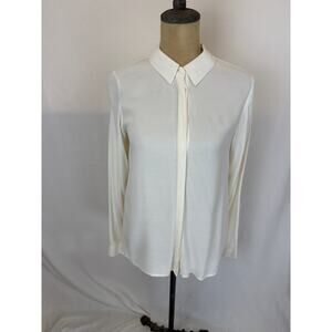 NWT Soya Concept Viscose Crepe Cream Blouse Small #0519